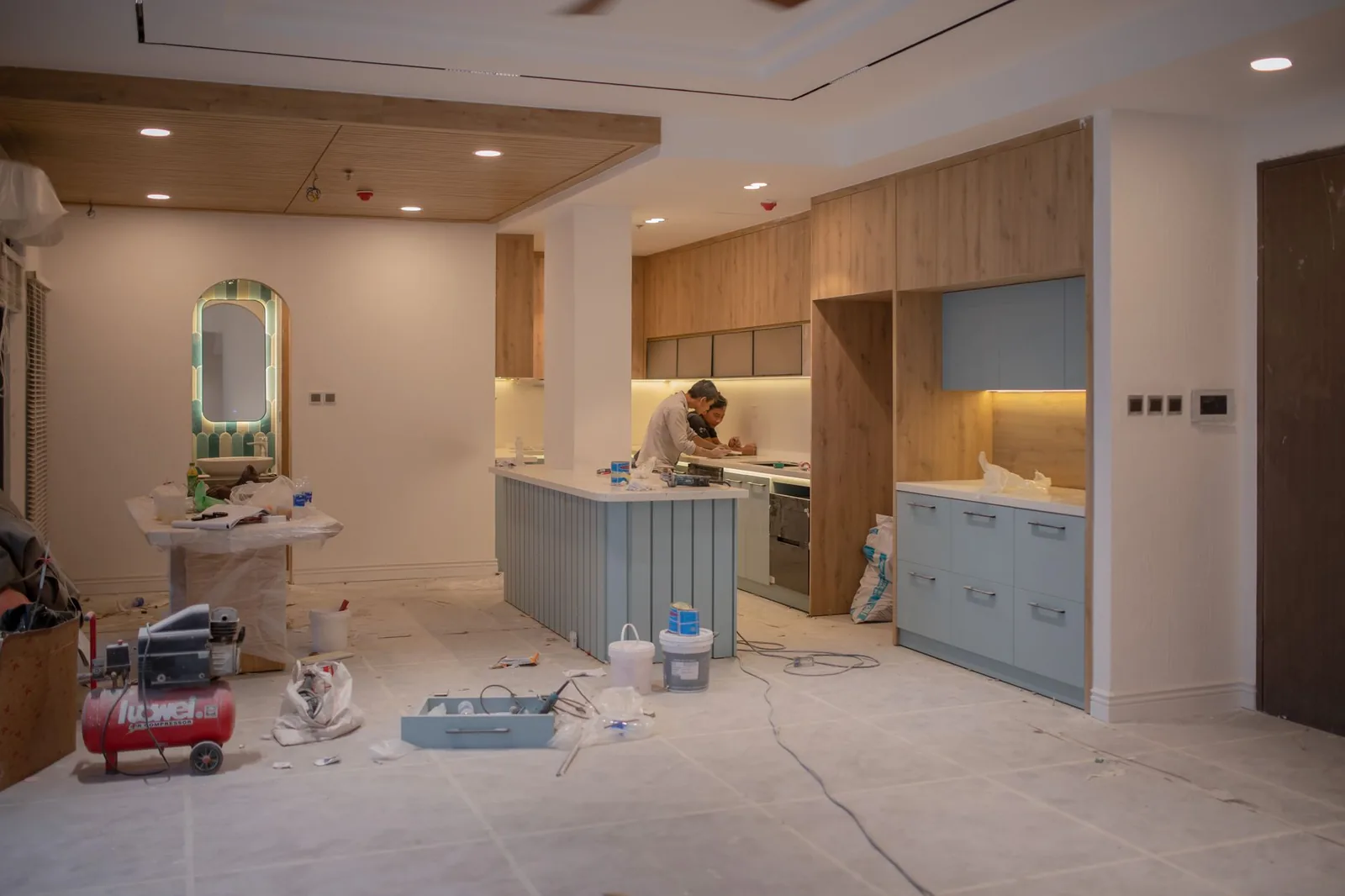 A full-gut kitchen & bath in a Victorian flat